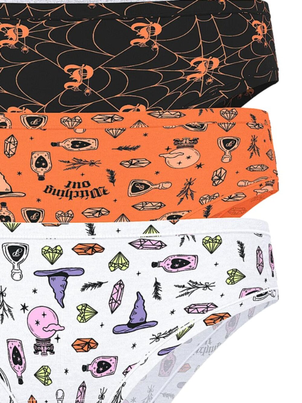 Victoria's Secret PINK 5-Pack Cotton Cheeky Panties Halloween (M) NWT! - Picture 3 of 10